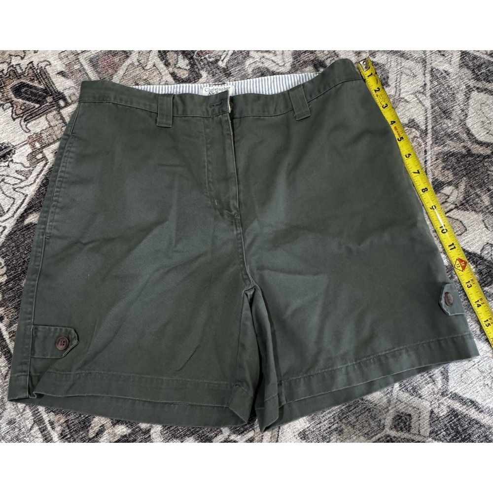 Women's Christopher Banks Green Cargo Shorts Size 6